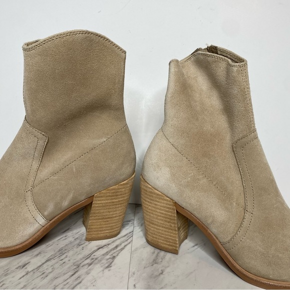 Jeffrey Campbell Jessine Tan Suede Pointy Toe Bootie 8 1/2 - Picture 8 of 14